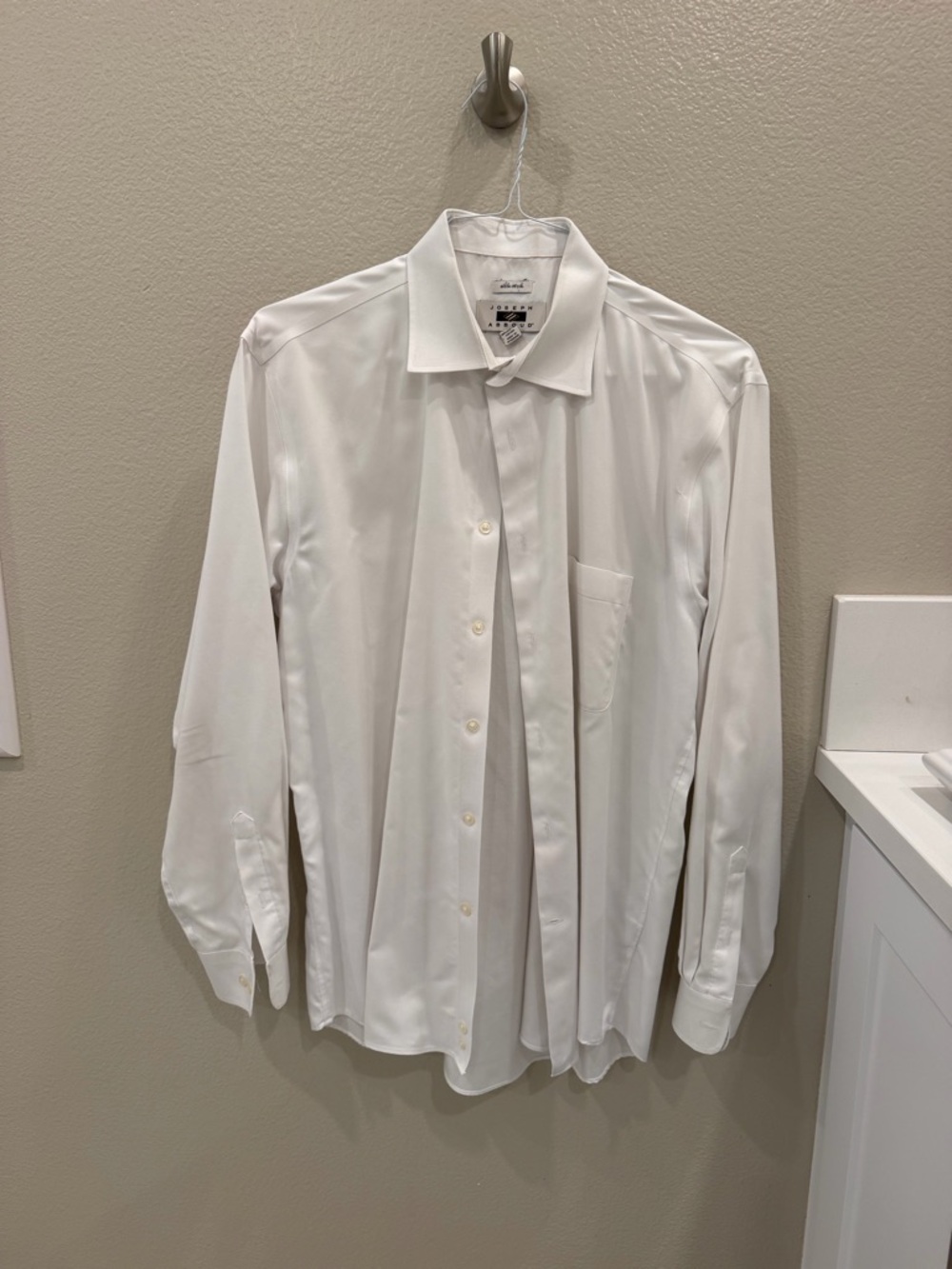 Joseph Abboud White Button-Up Dress Shirt